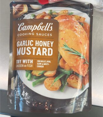 Campbell's Cooking Sauces, Garlic Honey Mustard Sauce, 11 Oz Pouch
