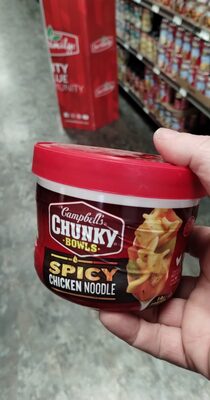 Campbell's Chunky Spicy Chicken Noodle Soup, 15.25 oz Microwavable Bowl
