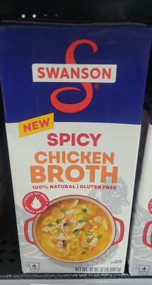 Swanson Spicy Chicken Broth, 32 oz Carton