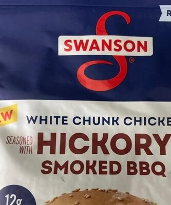 Swanson Hickory Smoked BBQ White Chunk Fully Cooked Chicken, 2.6 oz Pouch