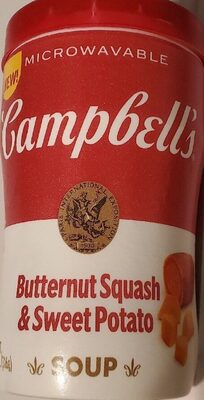 Campbell's Sipping Soup, Butternut Squash and Sweet Potato Soup, 11.1 oz Microwavable Cup