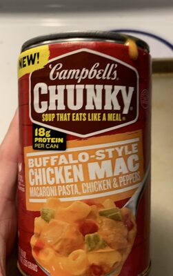 Campbell's Chunky Buffalo-Style Chicken Mac Soup, 18.8 oz Can