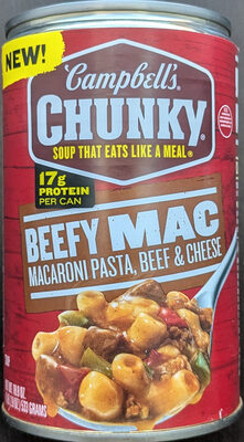 Campbell's Chunky Beefy Mac Soup, 18.8 oz Can