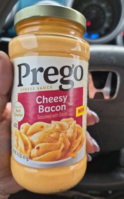 Prego Cheesy Bacon Cheddar Cheese Sauce, 14.5 oz Jar
