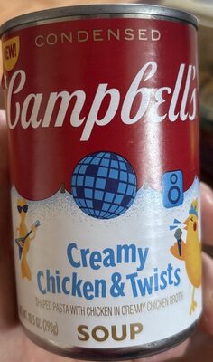 Campbell's Condensed Kids Creamy Chicken and Twists Soup, 10.5 oz Can