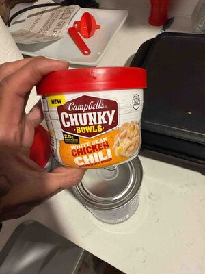 Campbell's Chunky White Bean Chicken Chili, 15.25 oz Bowl