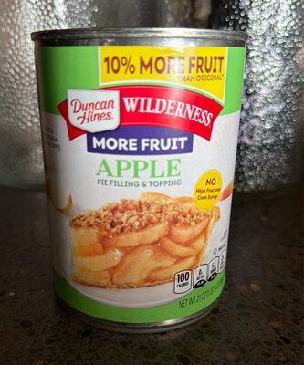 Duncan Hines Wilderness More Fruit Apple Pie Filling and Topping, 21 oz.