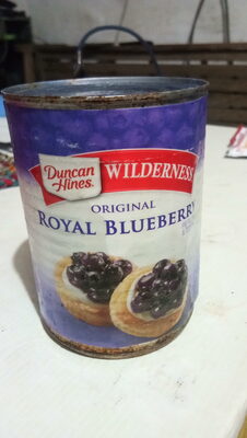 Duncan Hines Wilderness Original Royal Blueberry Pie Filling and Topping, 21 oz.