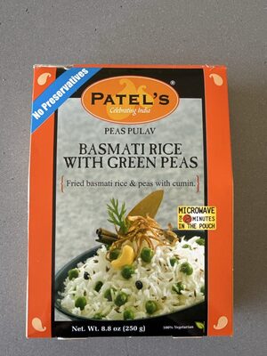 Basmati Rice With Green Peas, Green Peas