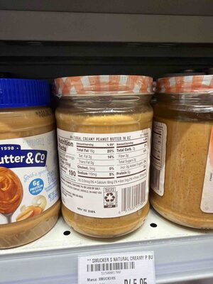 Creamy Natural Peanut Butter, Creamy