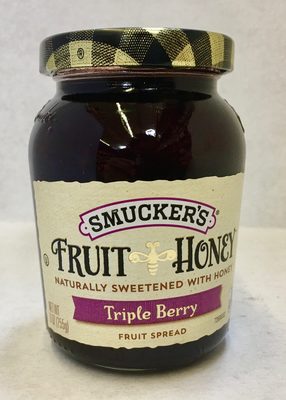 Smucker's, Fruit & Honey, Triple Berry Fruit Spread