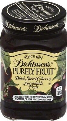 Black Sweet Cherry Spreadable Fruit, Black Sweet Cherry