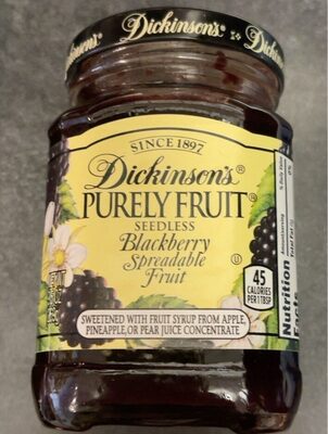 Seedless Blackberry Spreadable Fruit, Blackberry