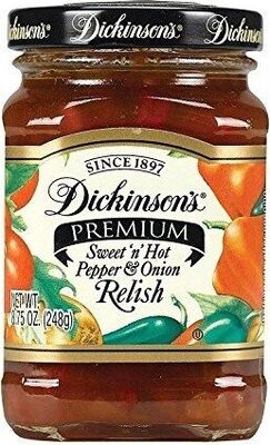 Dickinson's, Premium Pepper & Onion Relish, Sweet 'N' Hot, Sweet 'N' Hot