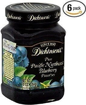 Dickinson's, Pure Pacific Northwest Blueberry Preserves, Blueberry, Blueberry