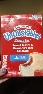 Peanut Butter & Strawberry Jam Sandwiches, Peanut Butter & Strawberry Jam
