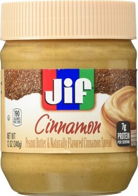 Peanut Butter & Naturally Flavored Cinnamon Spread, Cinnamon