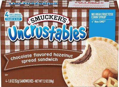 Chocolate Flavored Hazelnut Spread Sandwiches, Chocolate Hazelnut Spread