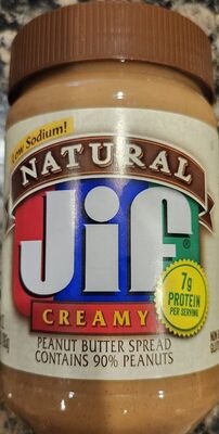 Creamy Natural Peanut Butter Spread, Creamy