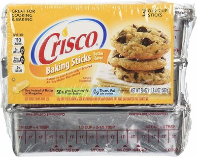 Butter Flavor All-Vegetable Shortening Sticks, Butter