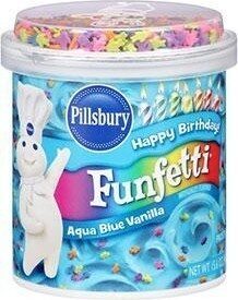 Aqua Blue Vanilla Flavored Frosting, Aqua Blue Vanilla
