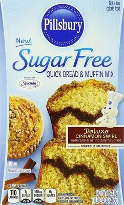 Deluxe Cinnamon Swirl Flavored Sugar Free Quick Bread & Muffin Mix, , Deluxe Cinnamon Swirl