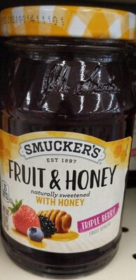 Triple Berry Fruit Spread With Honey, Triple Berry With Honey