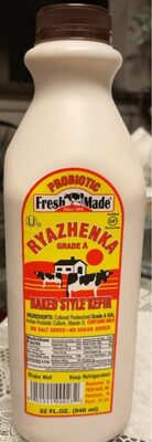 Probiotic Ryazhenka Baked Style Kefir