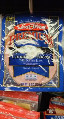 Fully Cooked Canadian Bacon, Hickory Smoked