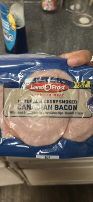 Natural Hickory Smoked Canadian Bacon Breakfast Cuts, Natural Hickory Smoked