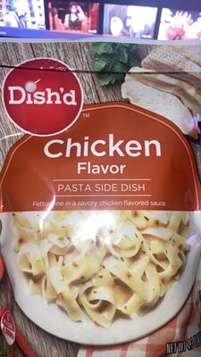 Chicken Fettuccine In A Savory Chicken Flavored Sauce Pasta Side Dish, Chicken
