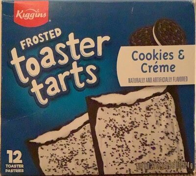 Cookies & Creme Frosted Toaster Tarts 12 Toaster Pastries, Cookies & Creme
