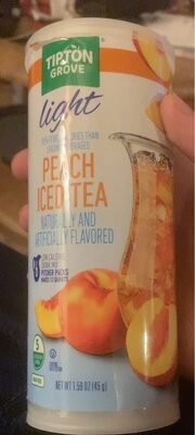 Light Peach Iced Tea Low Calorie Drink Mix, Light, Peach