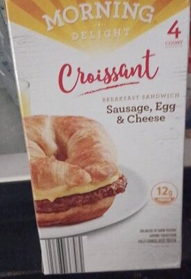 Sausage, Egg & Cheese Croissant Breakfast Sandwiches, Sausage, Egg & Cheese