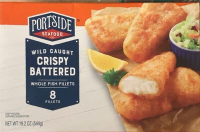 Crispy Battered Wild Caught Whole Fish Fillets, Crispy Battered