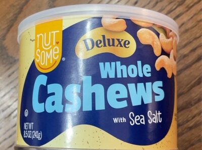 Deluxe Whole Cashews With Sea Salt, Sea Salt