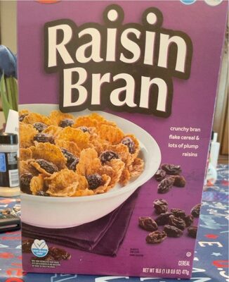Raisin Bran Crunchy Bran Flake Cereal & Lots Of Plump Raisins Cereal, Raisin Bran