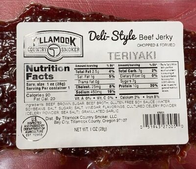 Teriyaki Beef Jerky, Teriyaki