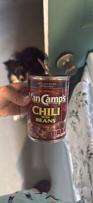 Van Camp's Chili with Beans, 23g Protein Per Serving, Canned Chili,15 oz. Can