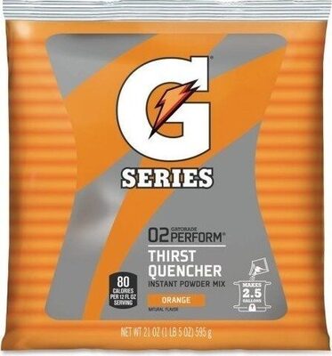 Gatorade Orange Thirst Quencher Powder 21 Ounce Plastic Pouch