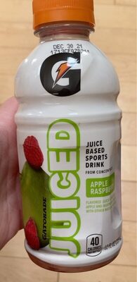 Apple Raspberry Flavored Juice Based Sports Drink From Concentrate, Apple Raspberry