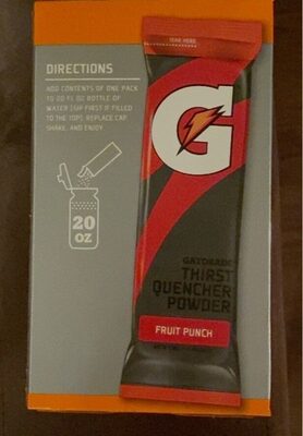 Fruit Punch Flavored Thirst Quencher Powder, Fruit Punch