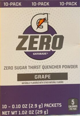 Grape Zero Sugar Thirst Quencher Powder, Grape