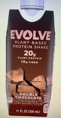 Double Chocolate Flavor Plant-Based Protein Shake, Double Chocolate