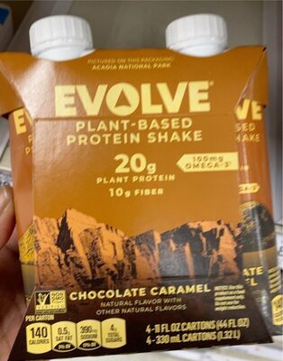 Chocolate Caramel Plant-Based Protein Shake, Chocolate; Caramel