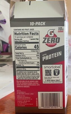 Fruit Punch Zero Sugar Protein Thirst Quencher Powder, Fruit Punch