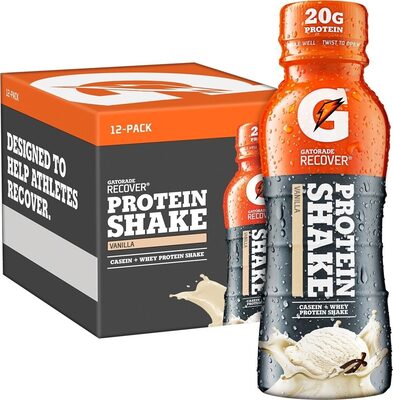 Gatorade Recover Protein Shake Vanilla 11.16 Fluid Ounce Plastic Bottle