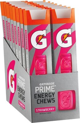 Gatorade Prime Energy Chews Strawberry 1 Ounce Sleeve