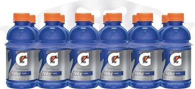 Gatorade Fierce Grape Thirst Quencher (12 - 12 Fluid Ounce) 144 Fluid Ounce 12 Pack Plastic Bottle