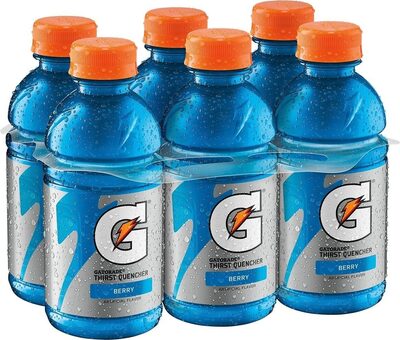 Gatorade Thirst Quencher Berry (6 - 12 Fl Oz) 72 Fluid Ounce 6 Pack Plastic Bottles